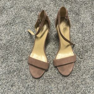 Mark Fisher Pink Suede Strappy heels Sz 8